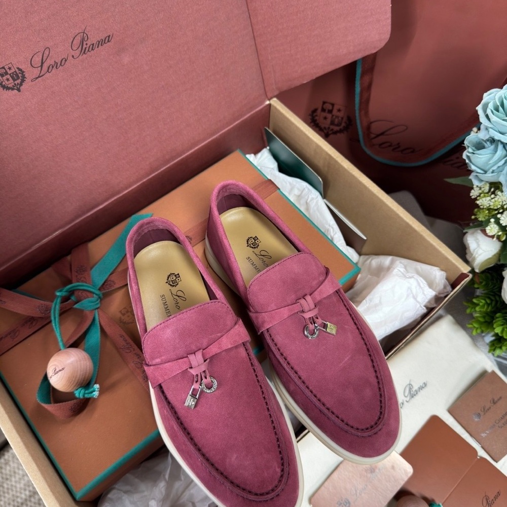 Loro Piana summer charms walk loafer, size 38.